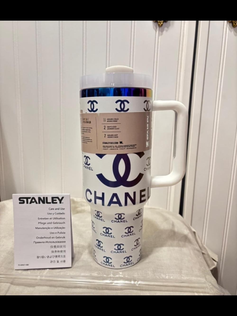 Chanel X Stanley White Logo Travel Mug - White